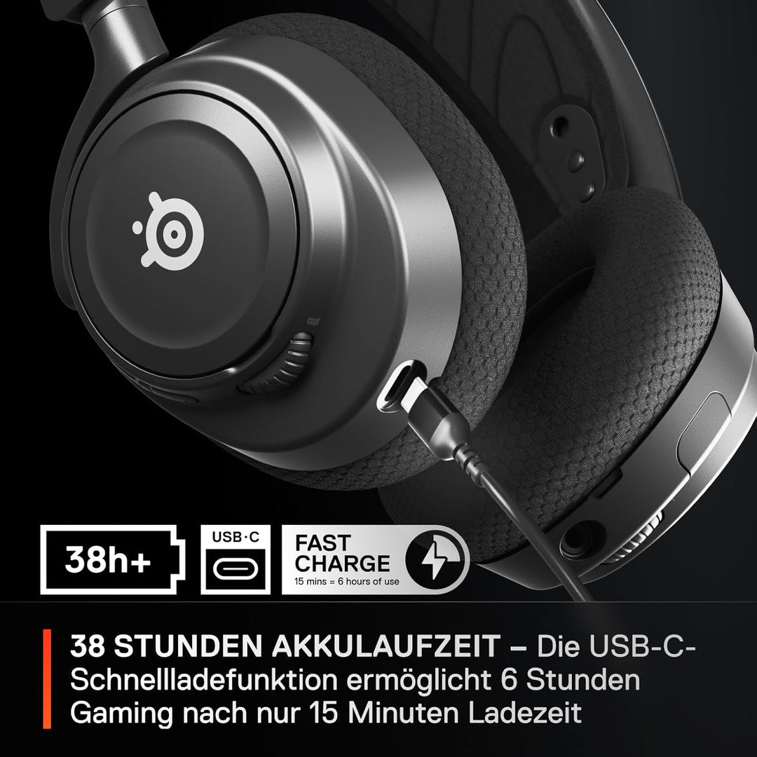 SteelSeries Arctis Nova 7 - Wireless Gaming-Headset mit Multi-System-Kompatibilität – 2,4 GHz- und B