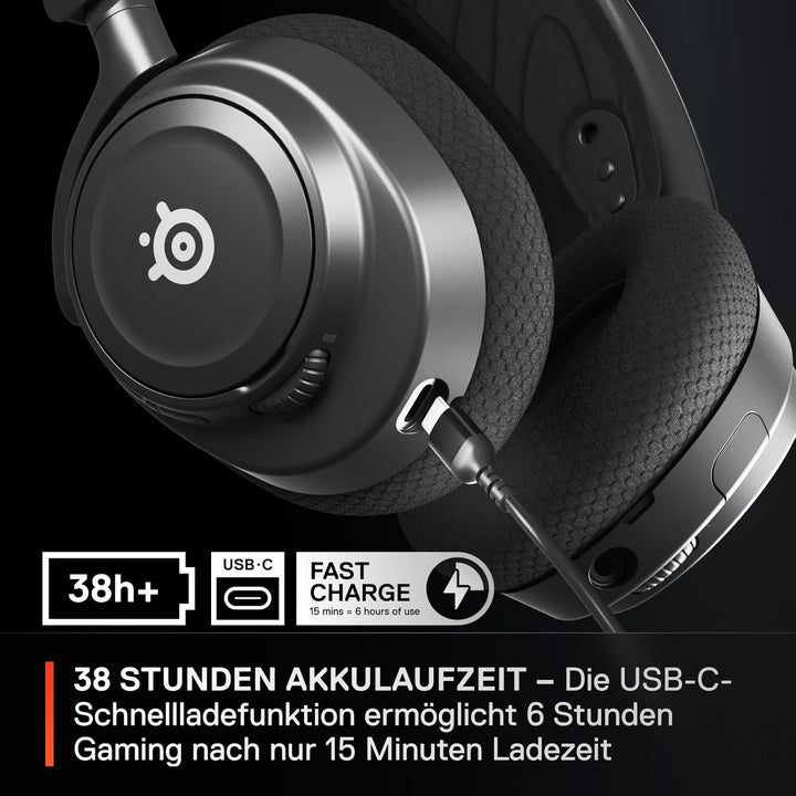 SteelSeries Arctis Nova 7 - Wireless Gaming-Headset mit Multi-System-Kompatibilität – 2,4 GHz- und B