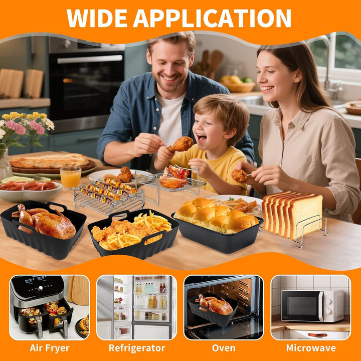 Ninja Heissluftfritteuse Zubehör, Airfryer Zubehör für Ninja Foodi Max Dual Zone Heissluftfritteuse