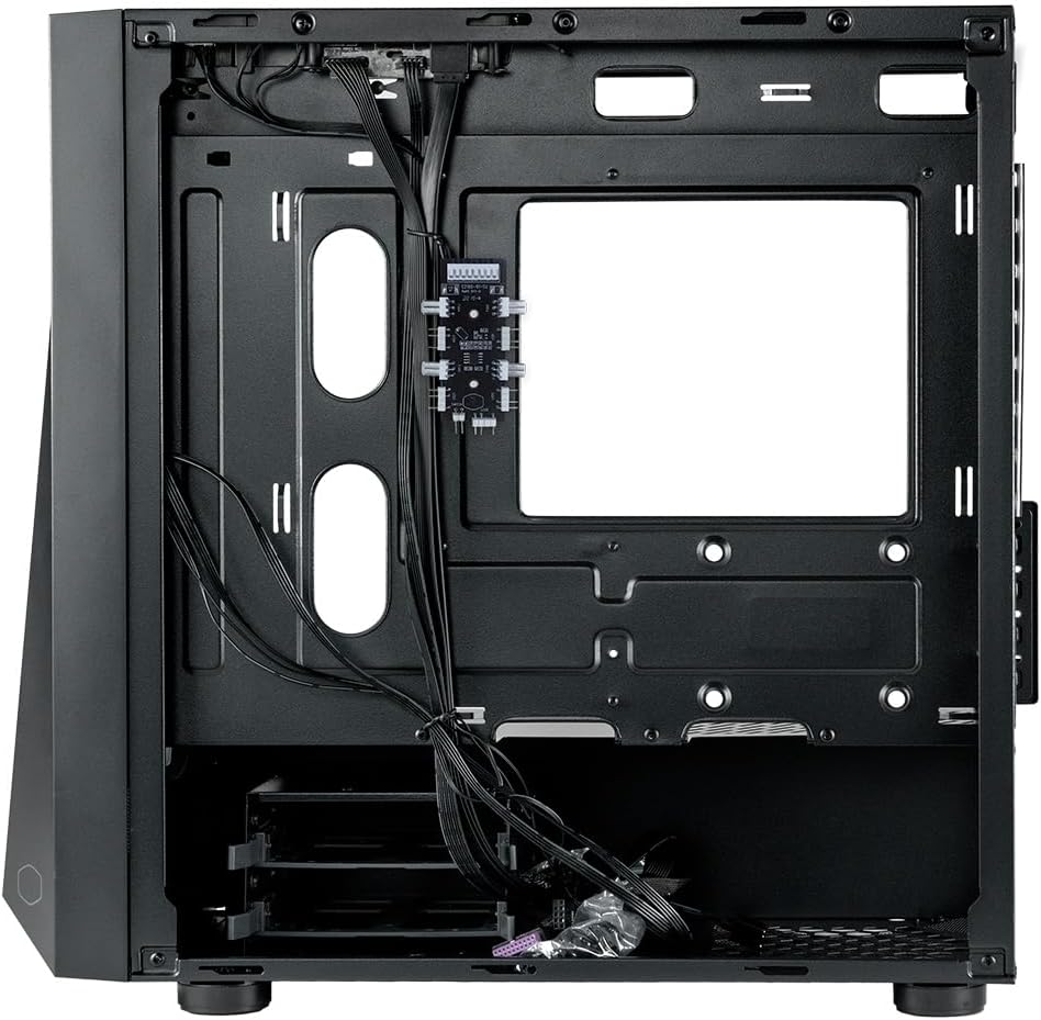 Cooler Master CMP 320 PC-Gehäuse – Mini-Tower-Gehäuse mit 2 x 120-mm-ARGB-Lüftern,Micro-ATX,Seitenwa