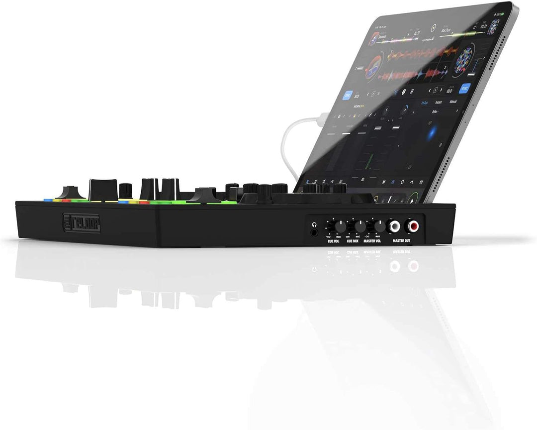 Reloop Buddy Kompakter 2-Kanal DJ Controller für Algoriddim DJay auf iOS, PadOS, Android, Mac und PC
