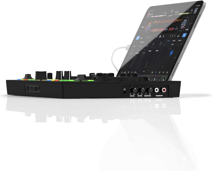 Reloop Buddy Kompakter 2-Kanal DJ Controller für Algoriddim DJay auf iOS, PadOS, Android, Mac und PC