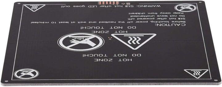 12V USB Eingebauter Thermistor 220x220mm Langlebiges Heizplatten-Heizbett Aluminium für 3D-Drucker
