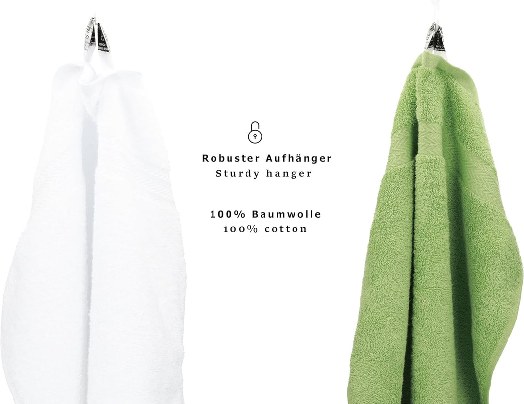 Betz 10-TLG. Handtuch-Set Premium 100% Baumwolle 2 Duschtücher 4 Handtücher 2 Gästetücher 2 Waschhan