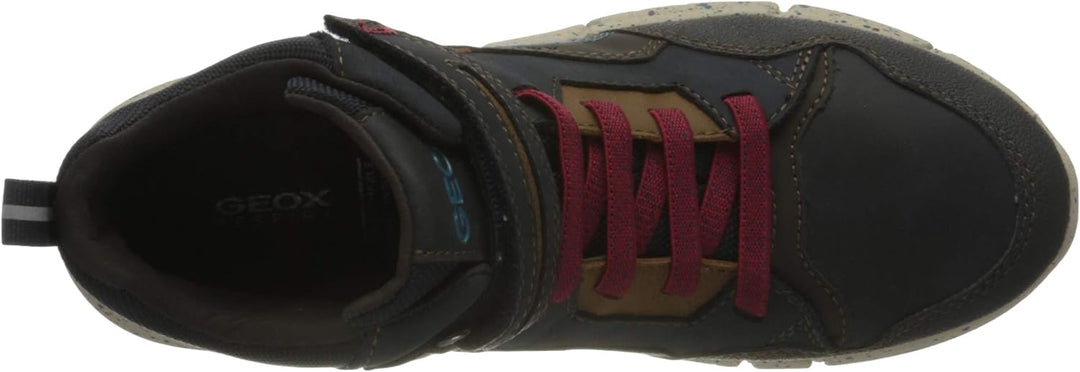Geox Jungen J Flexyper Boy B ABX Snow Boot 34 EU Blau Navy Dk Red, 34 EU Blau Navy Dk Red