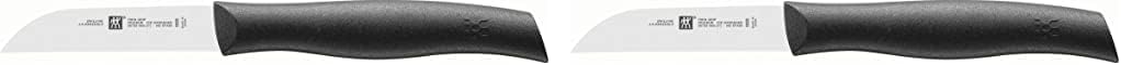Zwilling Twin Grip Gemüsemesser, Klingenlänge 8 cm, Kunststoffgriff, schwarz (Packung mit 2) 80mm (P