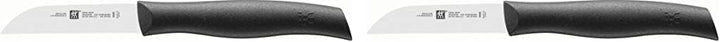 Zwilling Twin Grip Gemüsemesser, Klingenlänge 8 cm, Kunststoffgriff, schwarz (Packung mit 2) 80mm (P