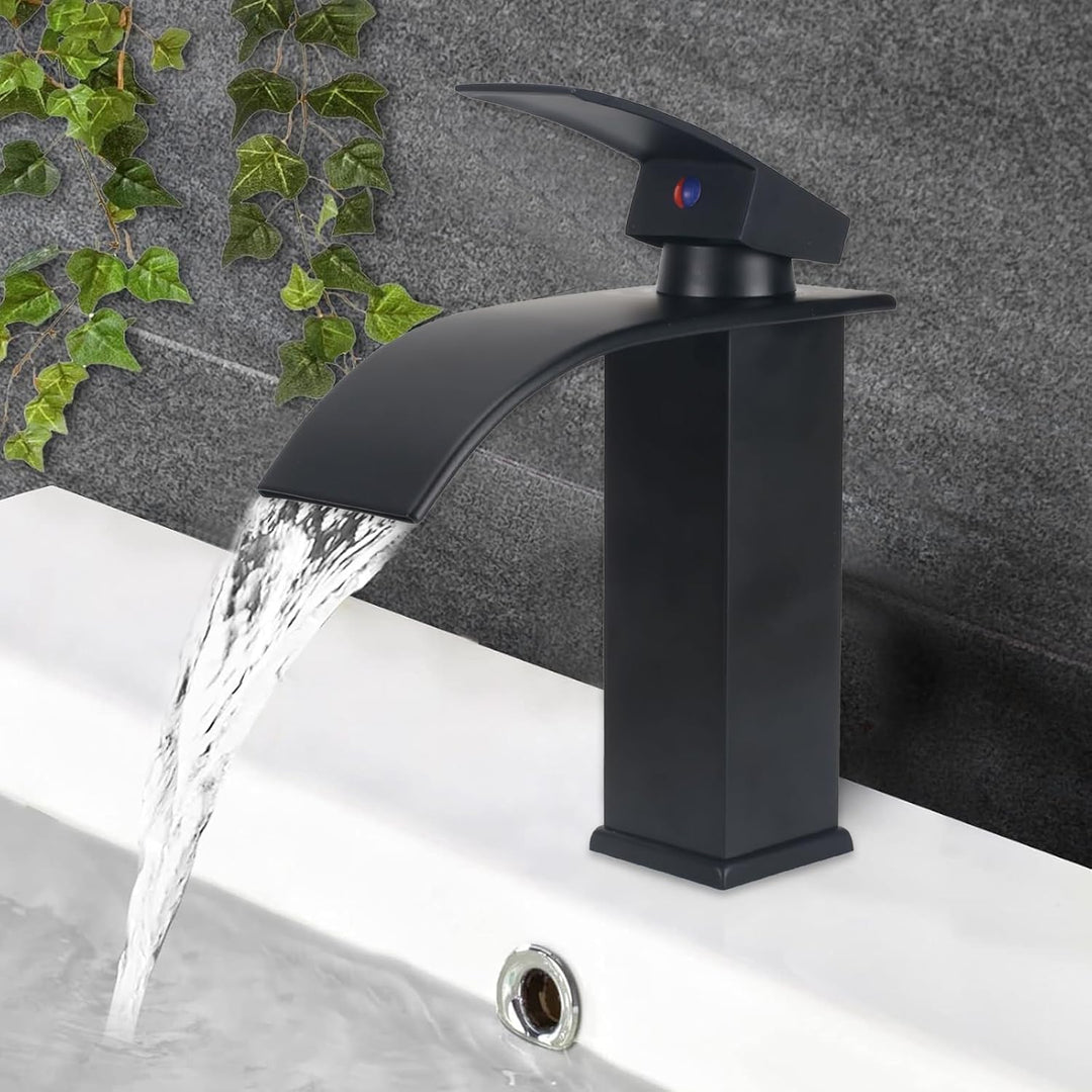 Wasserhahn Bad Wasserfall Wasserhahn Edelstahl Waschbeckenarmatur Waschtischarmatur Waschbecken Arma