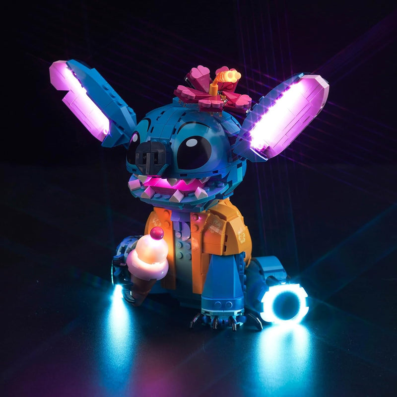 Fernbedienung Licht-Kit für Lego Disney Stitch (Nicht Lego), Led Beleuchtungs Set für Lego 43249 Sti