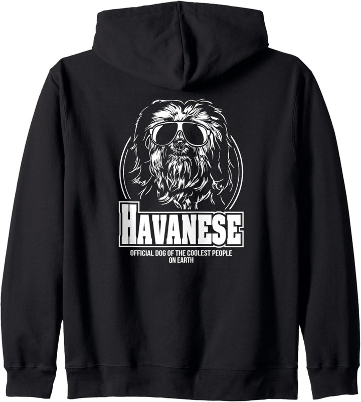 Lustiger Havanese coolest people Hund Havaneser Hundespruch Kapuzenjacke