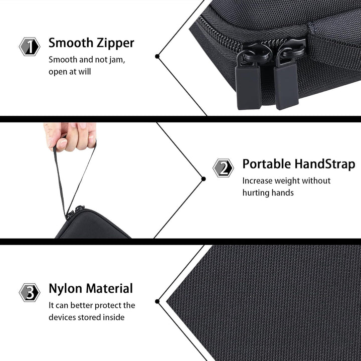 co2CREA Hart Tragbare Schutzhülle Etui Tasche für Anker MagGo 3-in-1 Ladestation 15W kabelloser Lade