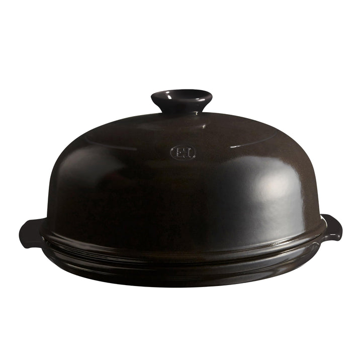 Interhal Brot Glocke, Keramik, Kohle, 28.5x28.5x16.5 cm Zeichenkohle, Zeichenkohle
