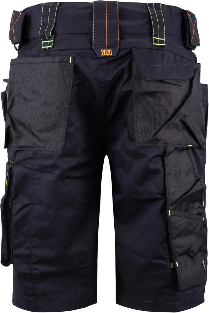 Engelbert Strauss 65513 SHORTS e.s.motion 2020 - sportlich Arbeitshose, schwarz/gelb, Grösse 54 54 S