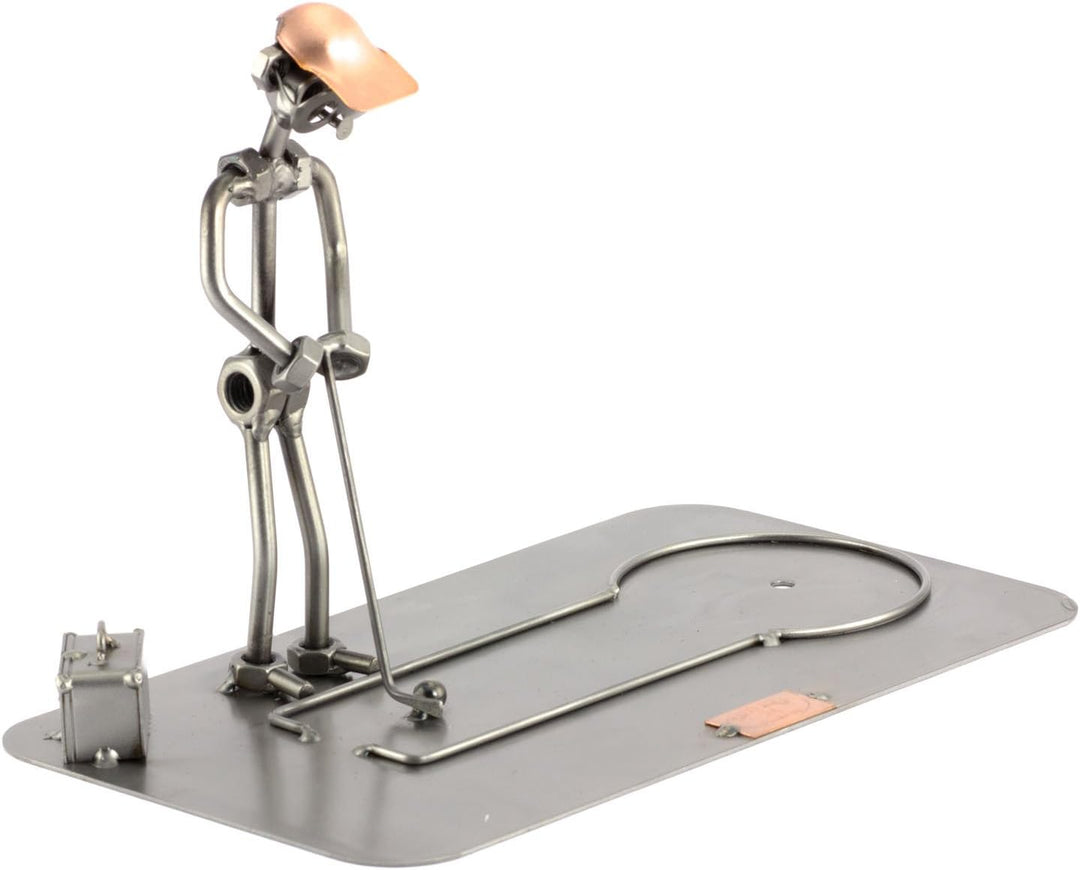 Steelman24 I Schraubenmännchen Minigolf I Made in Germany I Handarbeit I Geschenkidee I Stahlfigur I