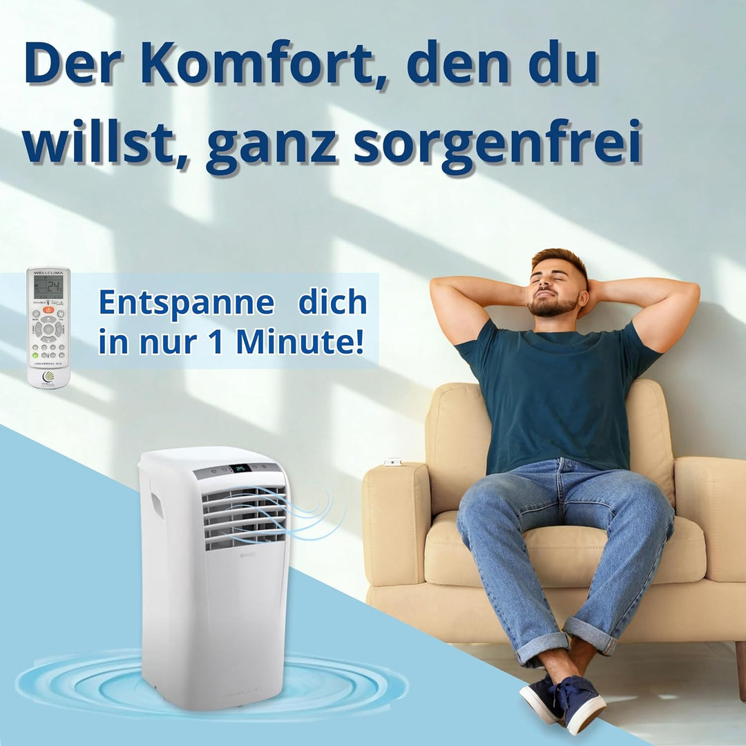 Wellclima® Fernbedienung für tragbare Klimaanlagen von Olimpia Splendid – Kompatibel mit Dolceclima