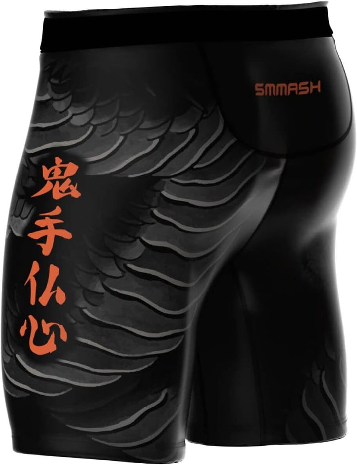 SMMASH Vale Tudo Pro Trainingshose für Herren Kurz MMA Kampfsport Boxen Sport Gym Fitness, Kurze Hos