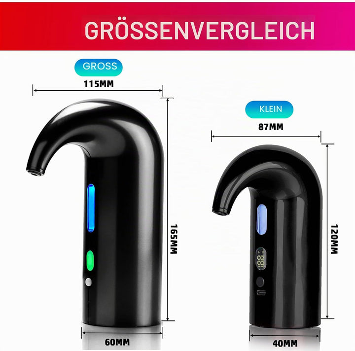 Elektrischer Weindekanter-Belüfter, One-Touch-Rotwein-Belüfterausgiesser, mit wiederaufladbarem Typ