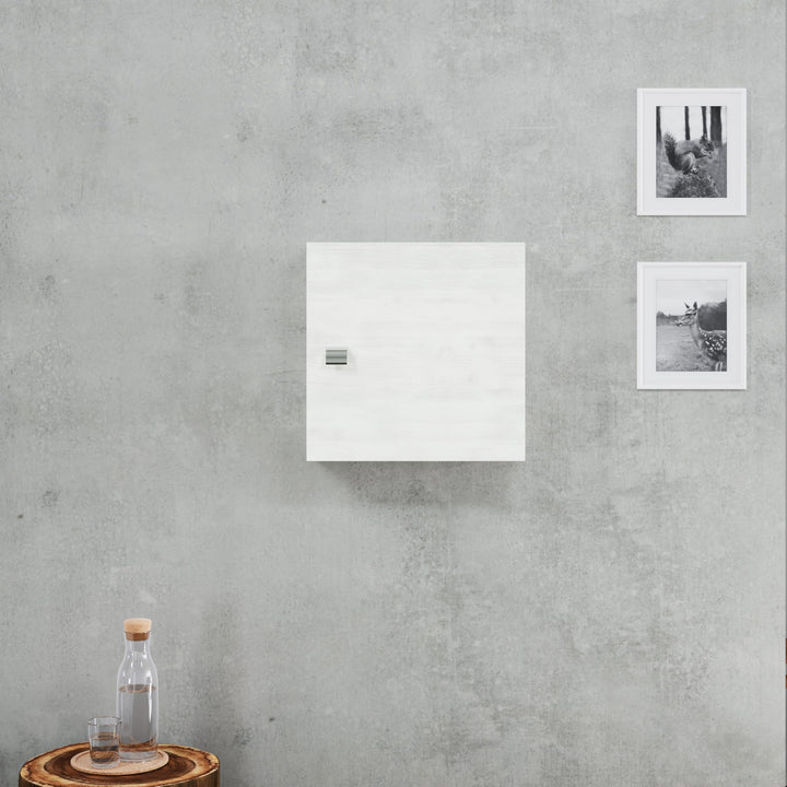 KIAMAMI VALENTINA Hängend 45x45 in weisser Eichenholzoptik, Hängeschrank 45x45 cm Weiß