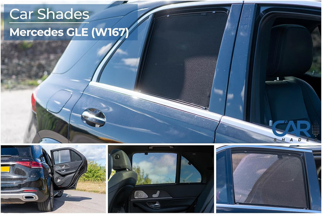 Satz Car Shades (Hintertüren) kompatibel mit Mercedes GLE (W167) 2019- (4-teilig)