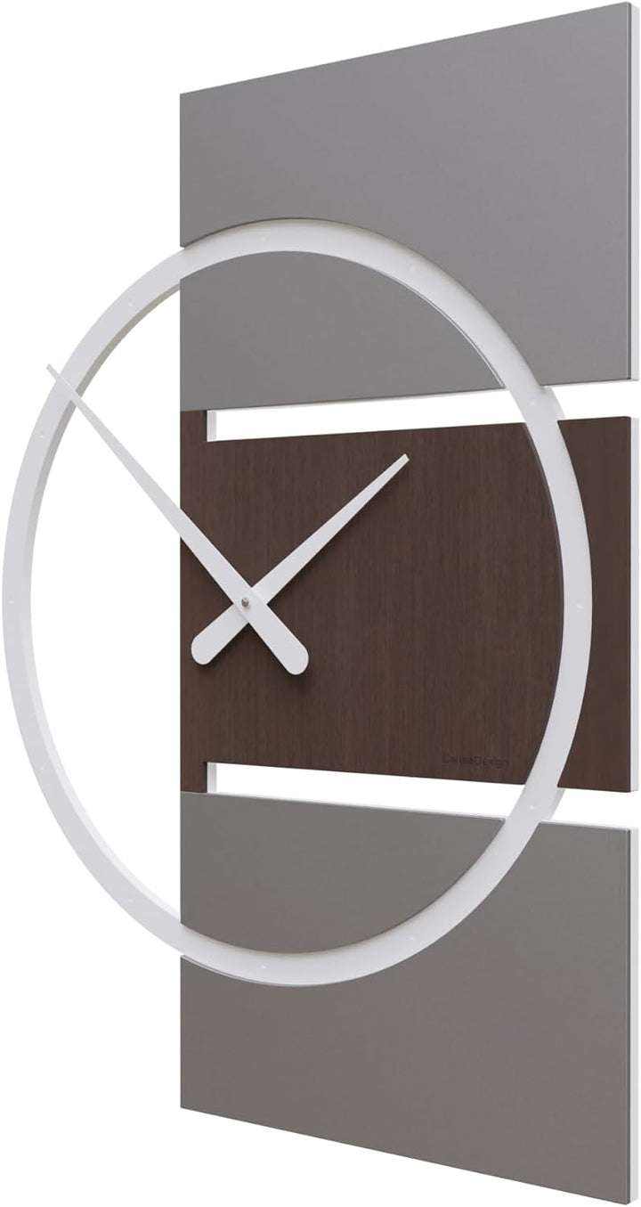 CalleaDesign 45 cm Adam Wanduhr aus Wengé-Eiche Wengé Eiche, Wengé Eiche