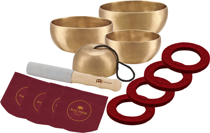 Sonic Energy Klangschalen Set Universal Series – 250/400/500/600 g – Für Meditation & Klangheilung –