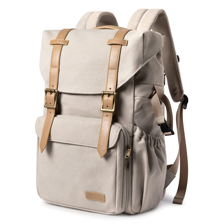 bagsmart Fotorucksack DSLR Kamerarucksack Canvas Diebstahlsicher Wasserabweisend mit Regenschutz 15