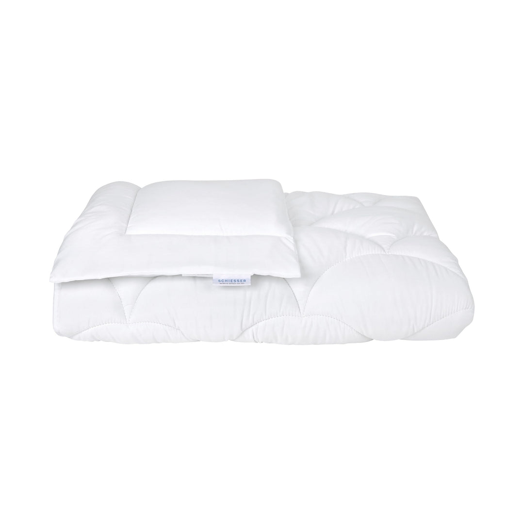 Schiesser Kinder-Betten-Set Schaf / 100 cm x 135 cm Bettdecke + 40 cm x 60 cm Kopfkissen.