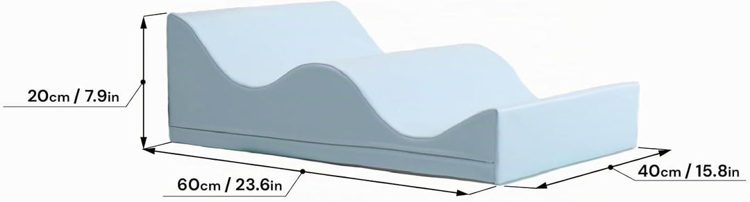 IGLU Soft Play Shape Wave Schaumstoffblock für Krabbel- und Kletterentwicklung für Baby und Kleinkin