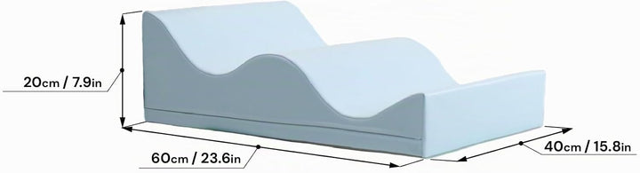 IGLU Soft Play Shape Wave Schaumstoffblock für Krabbel- und Kletterentwicklung für Baby und Kleinkin