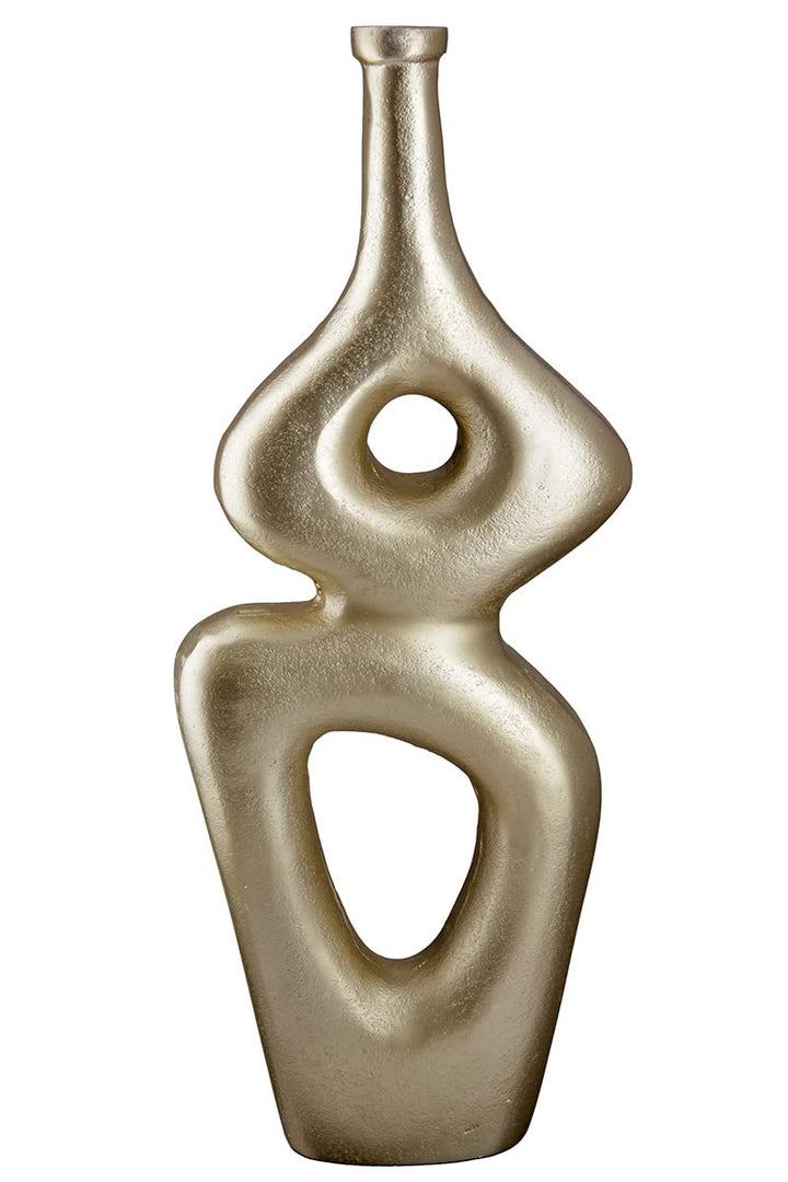 Casablanca Vase Blumenvase aus Aluminium - Deko Wohnzimmer Geschenk für Frauen Geburtstag Muttertag