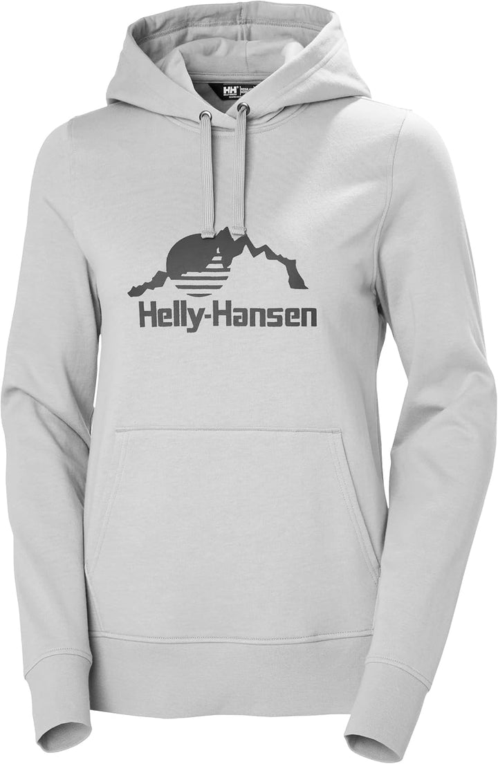 Helly Hansen Damen Nord Graphic Pullover Kapuzenpullover Grau Melange 2.0 XS, Grau Melange 2.0 XS