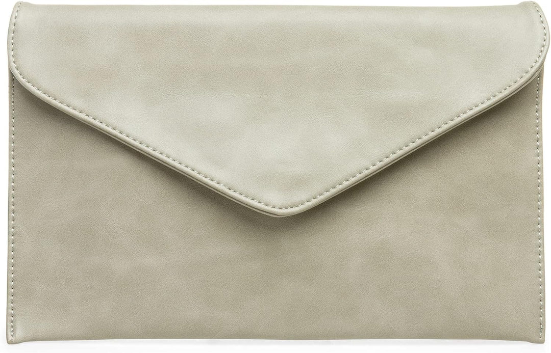 Caspar TA310 Damen Clutch Einheitsgrösse Steingrau, Einheitsgrösse Steingrau