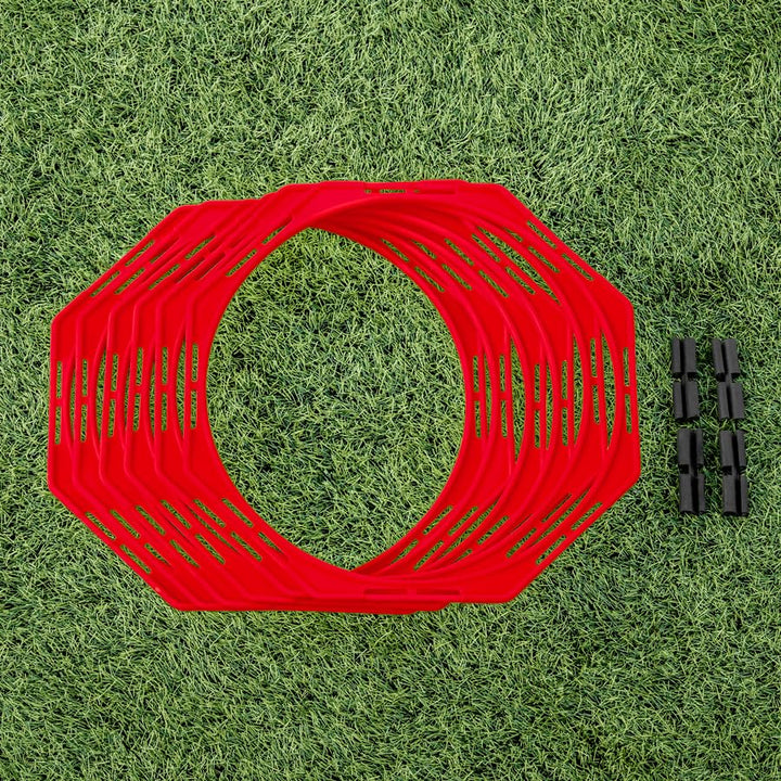 FORZA Agility-Trainings Octa-Ringe [6er-Set] | Fussball-Trainingsausrüstung | Multi-Sport Agility-Ri