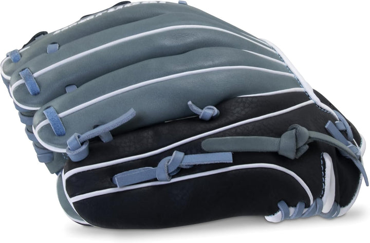 Marucci Youth Caddo Fastpitch Glove Series, 11 - GRAU/COLUMBIA BLUE
