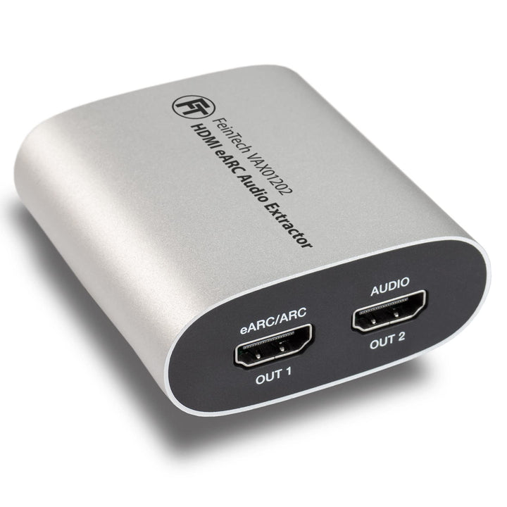 FeinTech VAX01202 HDMI eARC Audio Extractor für Moderne Fernseher und HDMI Audio Splitter 1x2 | lief