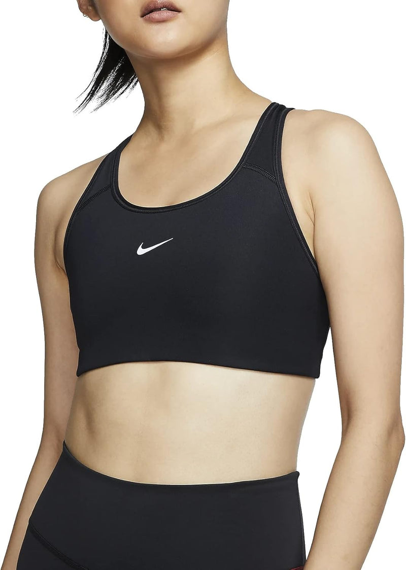 Nike Swoosh Dri-Fit Bra Sport BH XS Black/White, XS Black/White