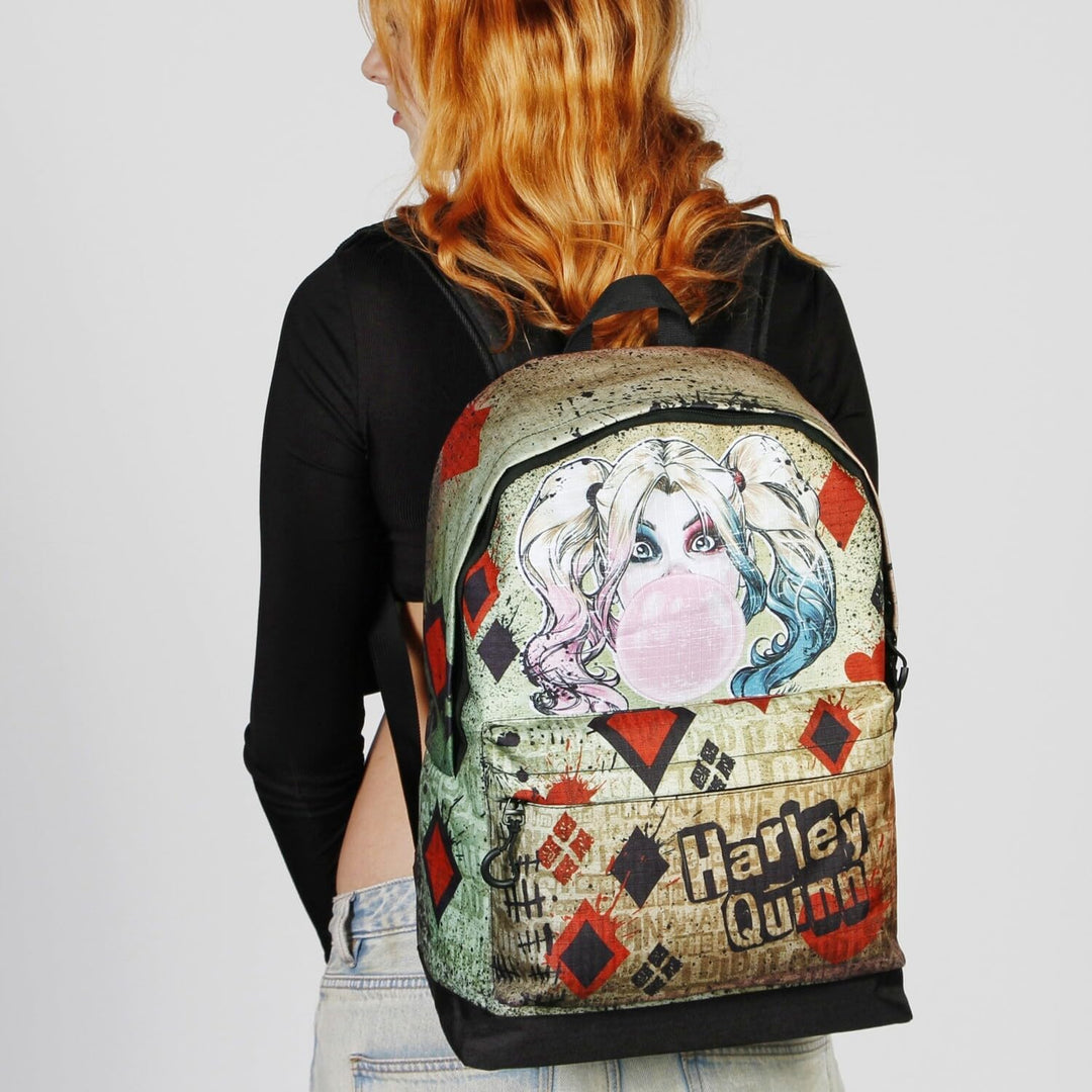 Harley Quinn Mad Love-FAN HS Rucksack, Beige
