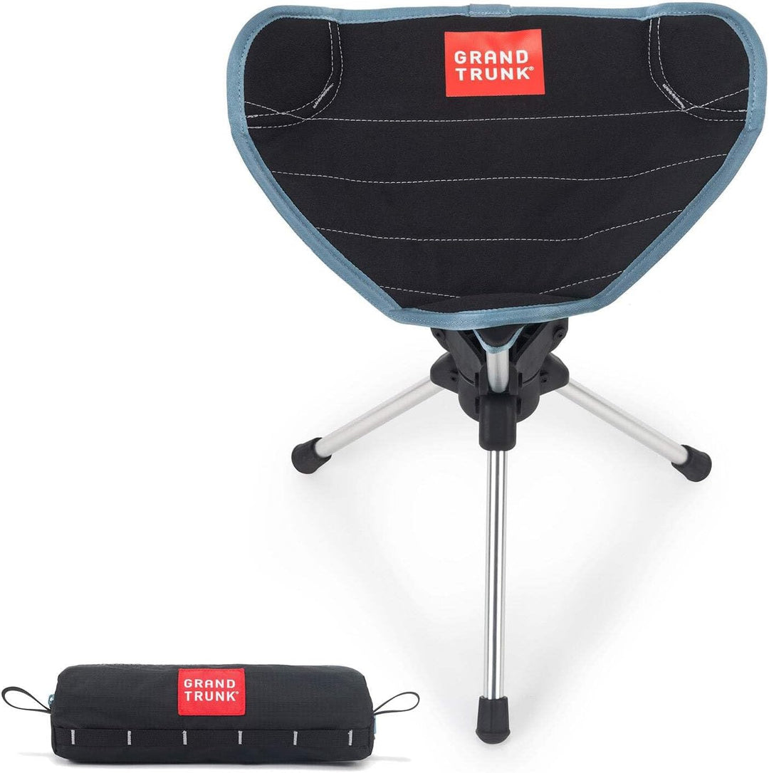 GRAND TRUNK Kompass 360° Hocker | Tonrot | Tragbarer Drehhocker | Tragetasche im Lieferumfang enthal