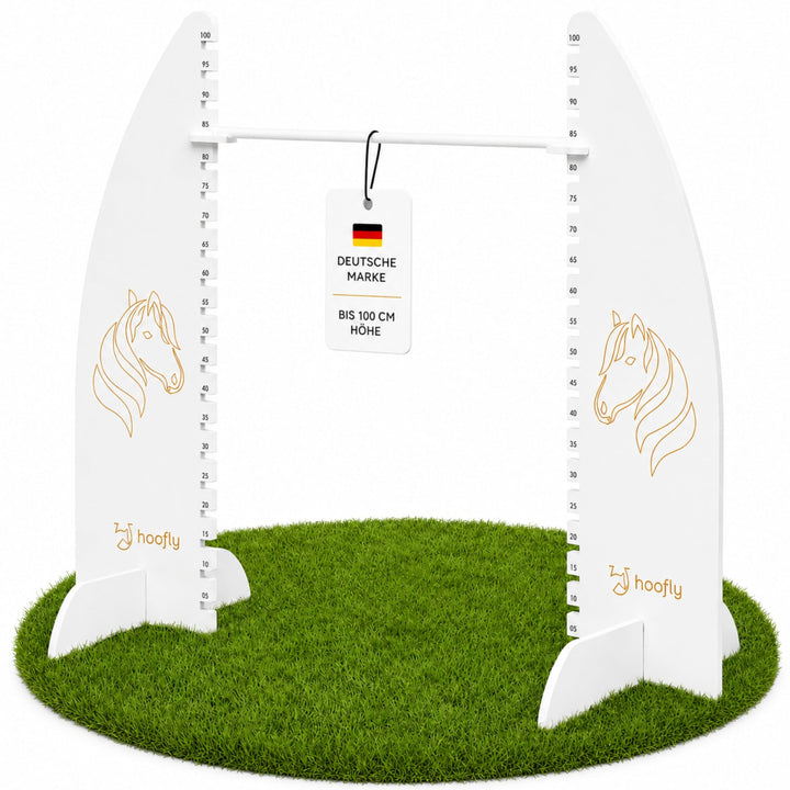 Hobby Horse Hindernis Höhenverstellbar bis 100 cm – Turnier Hürde für Kinder &amp; Jugendliche, Profi Ho
