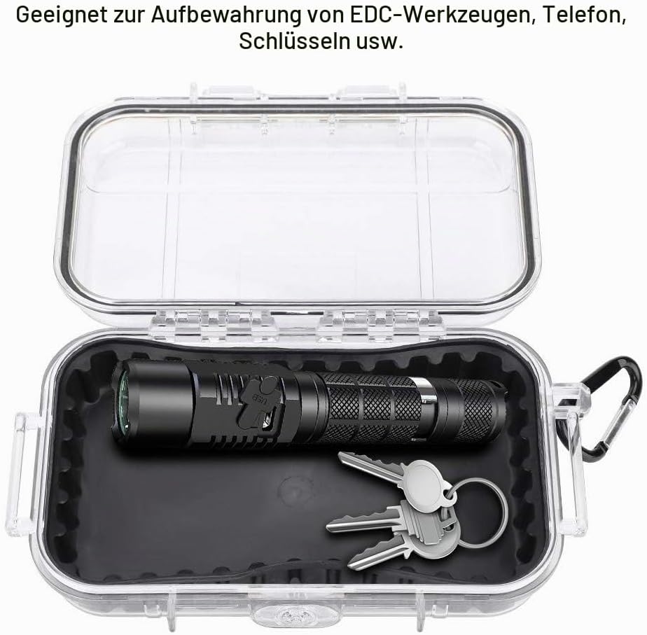 Alomejor Aufbewahrungskoffer Wasserdicht Stossfester luftdichter Carry Box Container für Outdoor Spo