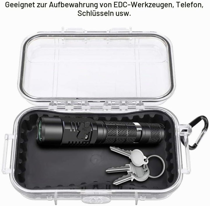 Alomejor Aufbewahrungskoffer Wasserdicht Stossfester luftdichter Carry Box Container für Outdoor Spo