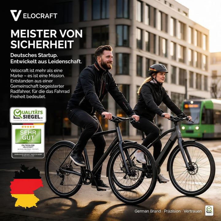 Faltschloss Fahrrad 90cm High-Tech Zahlenschloss mit Halterung & Mini Lock - Faltguard Pro - Diebsta