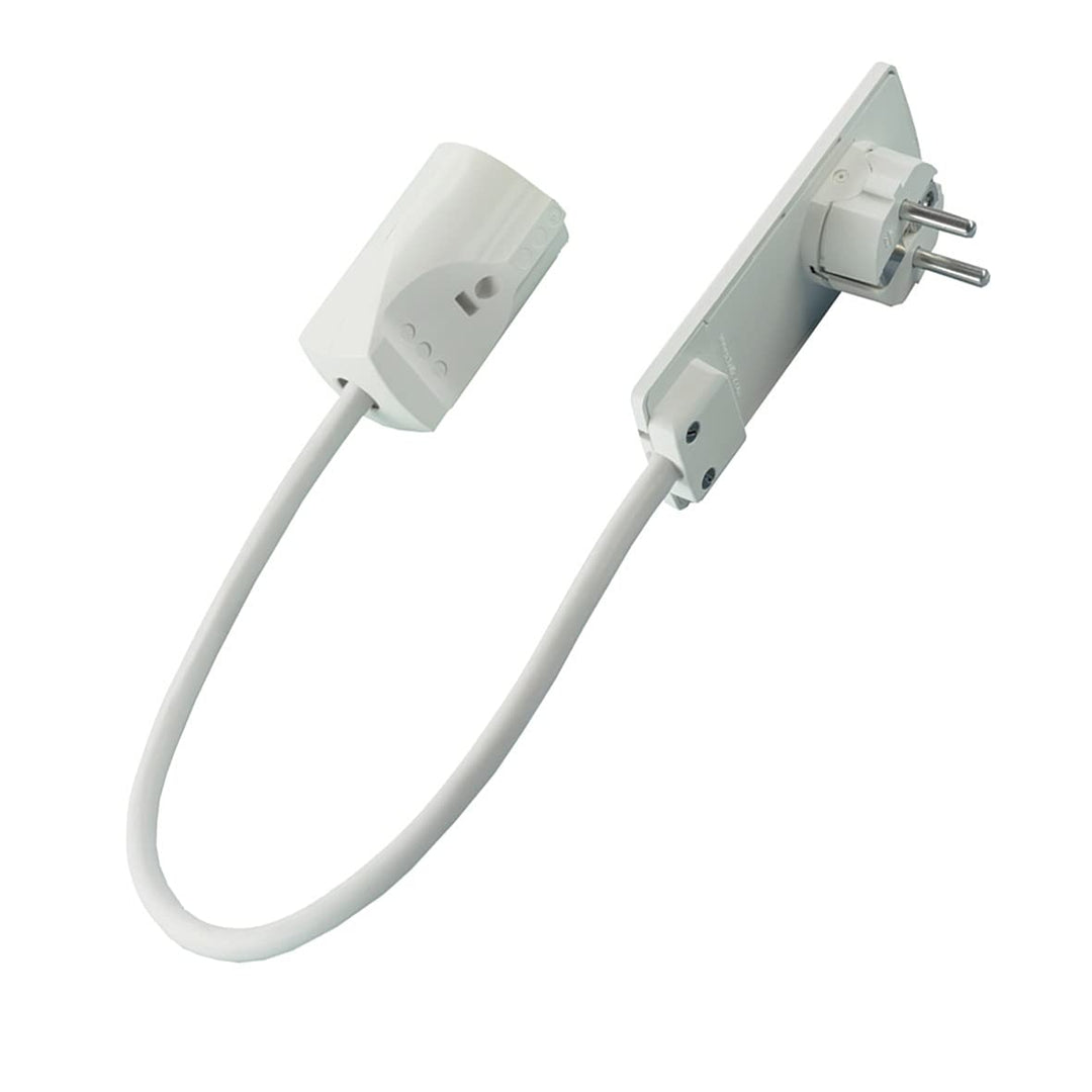 Europart 771929 UNIVERSAL Schuko Stecker Steckermodul extra flach Evoline Plug mit Kabel Anschlusska
