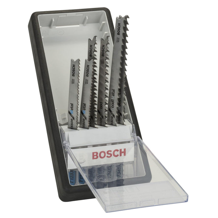 BOSCH 2607010531 Stichsägeblatt ROBUSTLINE 6er Progressor Set, T-Schaft, T-Schaft