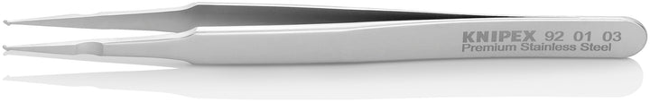 KNIPEX SMD-Präzisionspinzette Mattiert Glatt 120 mm, 92 01 03 1.5 mm Silber, 1.5 mm Silber