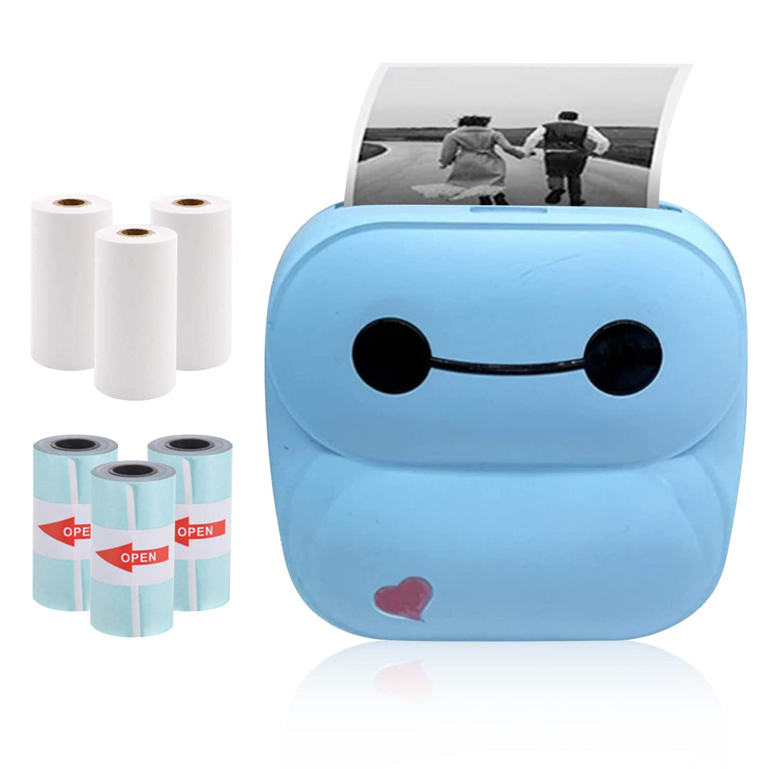 WingFly Mini Drucker Fotodrucker Thermofotodrucker Bild Fotoetiketten Memo Quittungspapierdrucker Ta