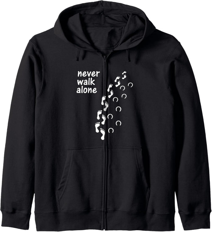 Never walk alone für Pferdebesitzer Frau Pferd Horse Kapuzenjacke