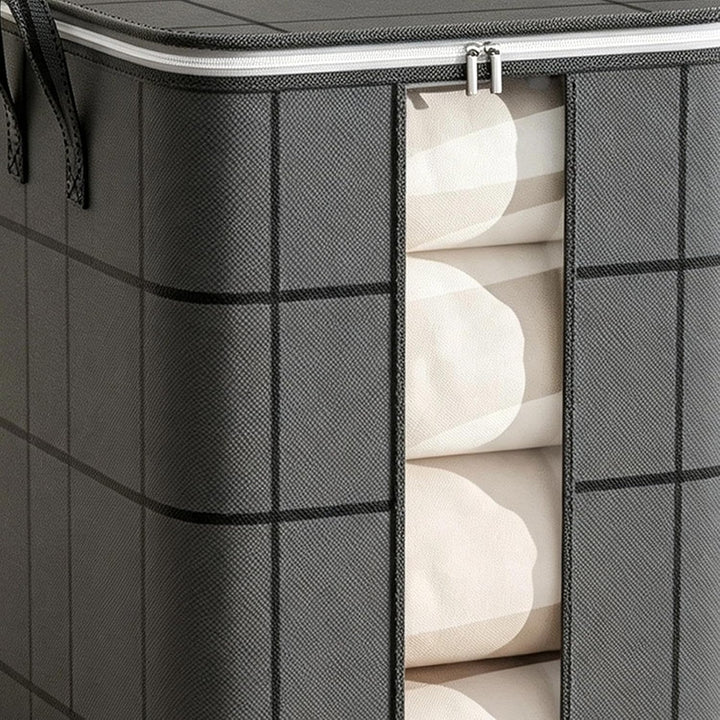 Spacious Moving Storage Bag - Zippered Foldable Closet Organizer Box Extra large, Extra large