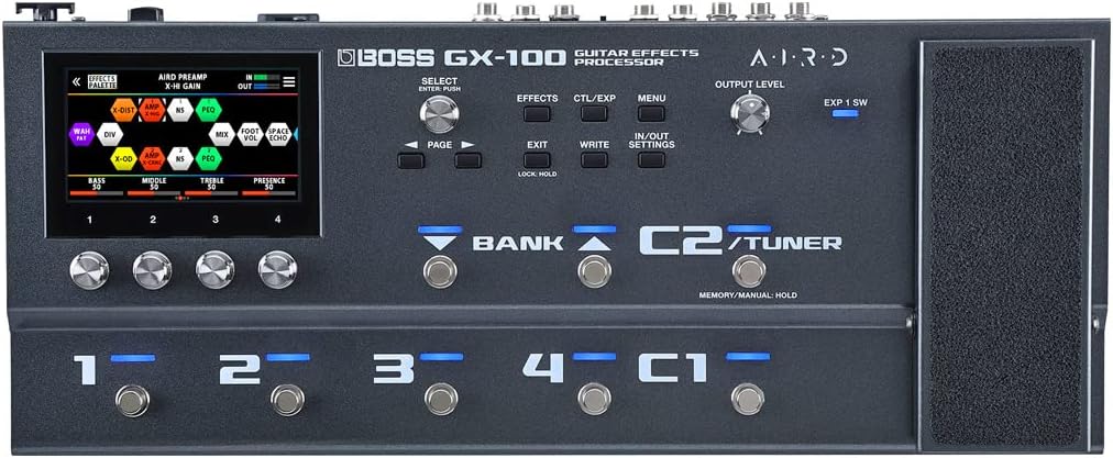 Boss GX-100 Multi-Effektgerät + keepdrum Klinken-Kabel
