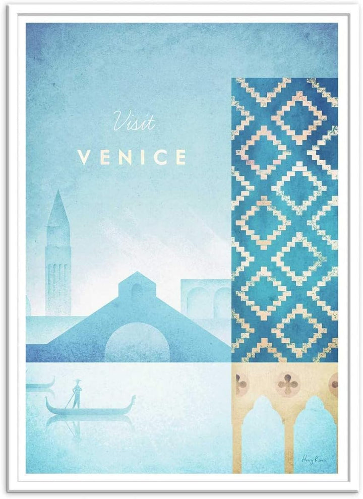 Wall Editions Art-Poster - Visit Venice - Henry Rivers